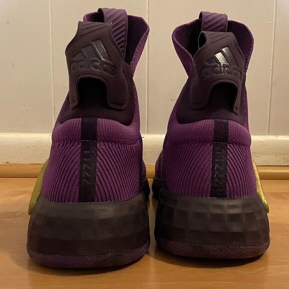 Adidas Next Level N3xt L3v3l Purple Gold High Top Sneakers - Picture 4 of 6